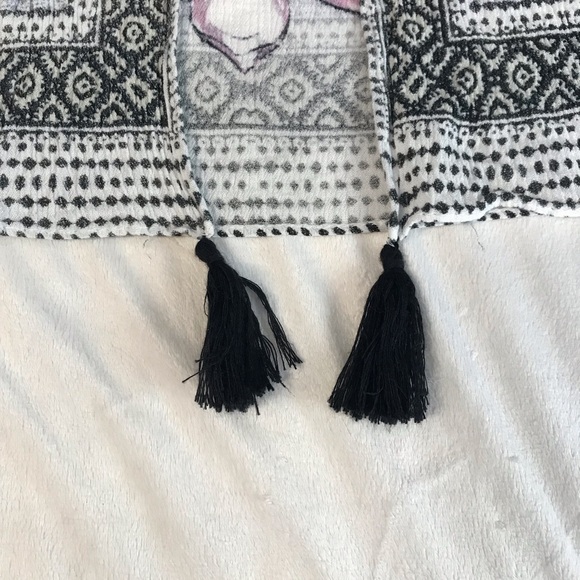 Open Front Sleeveless Kimono Women’s Size XXL Multicolor Floral Print Tassels. - Picture 10 of 12